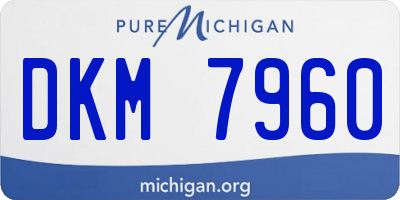 MI license plate DKM7960