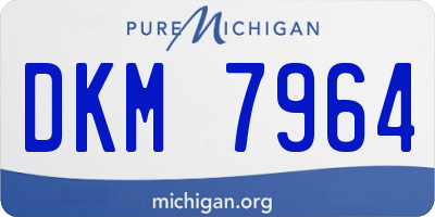 MI license plate DKM7964