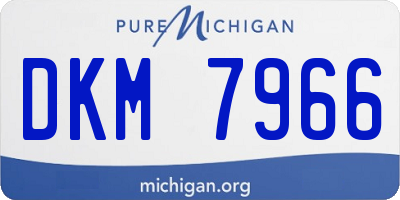 MI license plate DKM7966