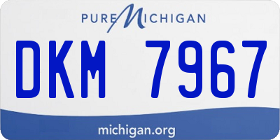 MI license plate DKM7967