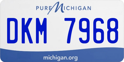 MI license plate DKM7968