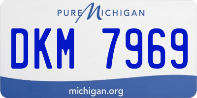 MI license plate DKM7969