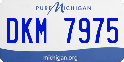 MI license plate DKM7975