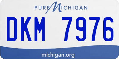MI license plate DKM7976