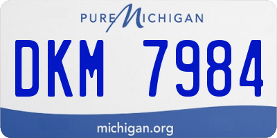 MI license plate DKM7984