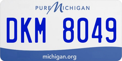MI license plate DKM8049