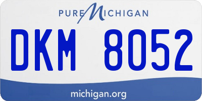 MI license plate DKM8052