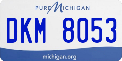 MI license plate DKM8053