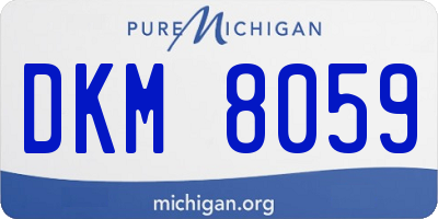 MI license plate DKM8059