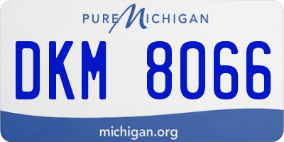 MI license plate DKM8066