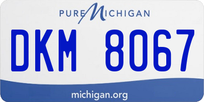 MI license plate DKM8067