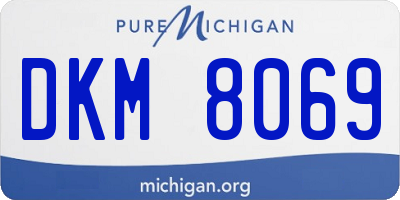MI license plate DKM8069
