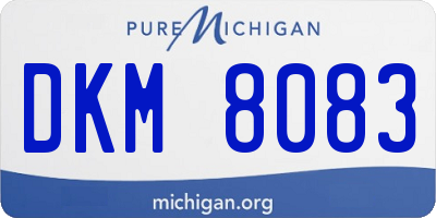 MI license plate DKM8083