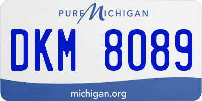 MI license plate DKM8089