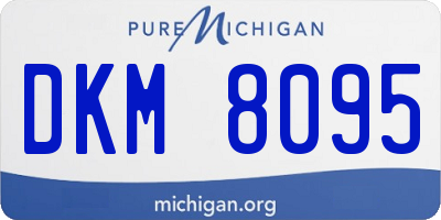 MI license plate DKM8095
