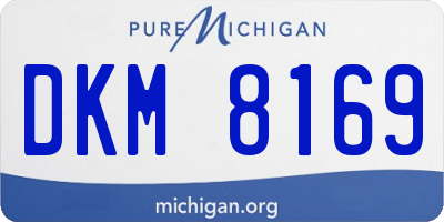MI license plate DKM8169