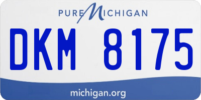 MI license plate DKM8175