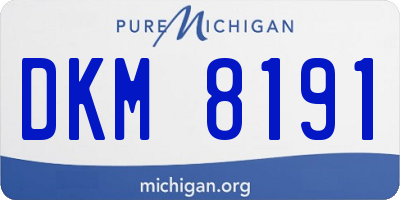 MI license plate DKM8191