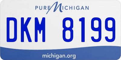 MI license plate DKM8199