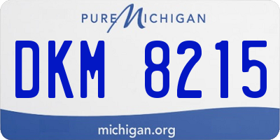 MI license plate DKM8215
