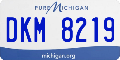 MI license plate DKM8219