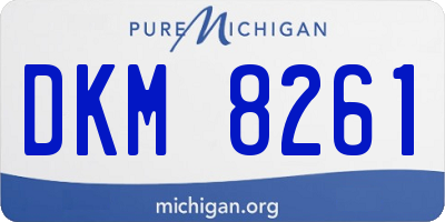 MI license plate DKM8261