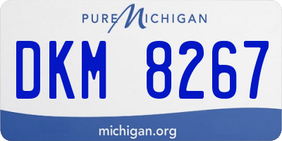 MI license plate DKM8267