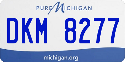 MI license plate DKM8277