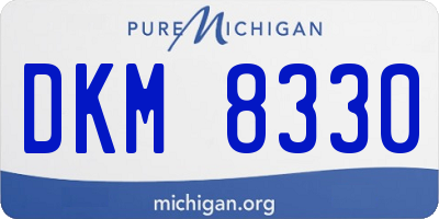 MI license plate DKM8330