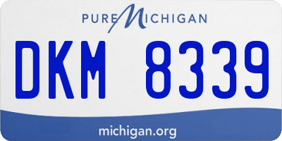 MI license plate DKM8339