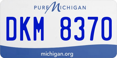 MI license plate DKM8370