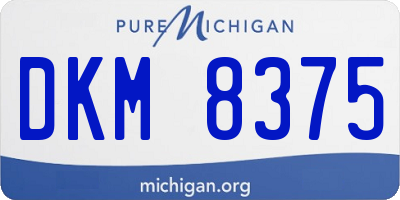 MI license plate DKM8375