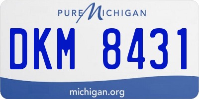 MI license plate DKM8431