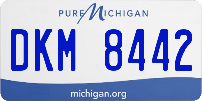 MI license plate DKM8442