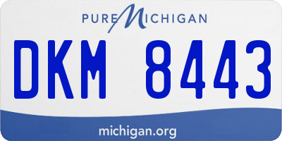 MI license plate DKM8443