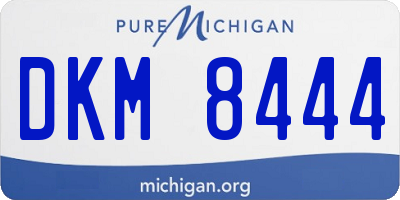 MI license plate DKM8444