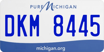 MI license plate DKM8445