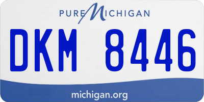 MI license plate DKM8446