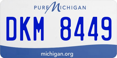 MI license plate DKM8449