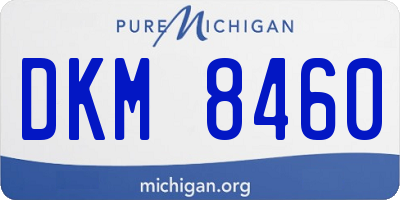 MI license plate DKM8460
