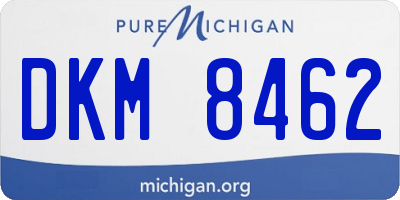 MI license plate DKM8462