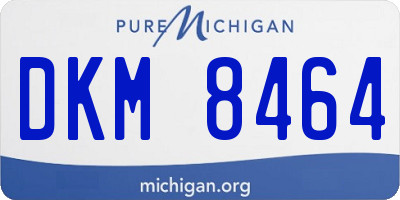 MI license plate DKM8464