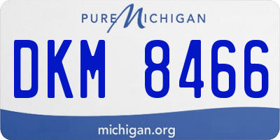 MI license plate DKM8466