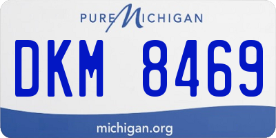 MI license plate DKM8469