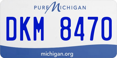 MI license plate DKM8470