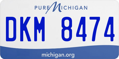 MI license plate DKM8474