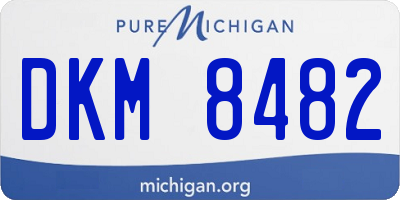 MI license plate DKM8482