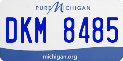 MI license plate DKM8485