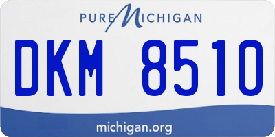 MI license plate DKM8510