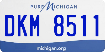 MI license plate DKM8511